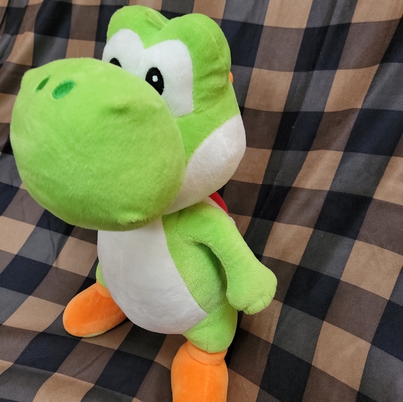 Super Mario Yoshi Soft Plush Green 16"tall - Picture 2 of 12